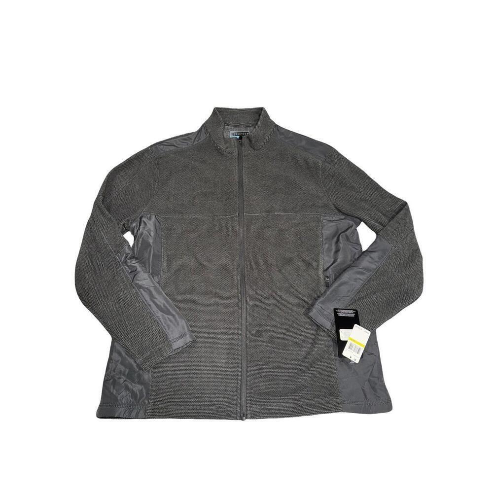 PGA Tour Men's Golf Full Zip Fleece Lined Jacket Gray - Size Large Medium. New